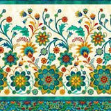 Boho Blooms - Cream Multi Border - Yardage