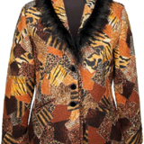 FFQ Wild N Scrappy Fleece Based jacket (Regular Fit Only) Pattern