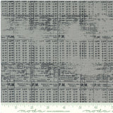 Celestial Platinum - Stamps Text Texture Ledger - Yardage