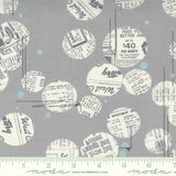 Celestial Platinum - News Dropping Dot Circle Newspaper - Yardage