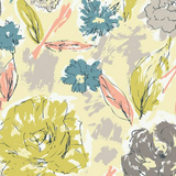 Paper Flowers - Aurora Knit Fabric - Yardage