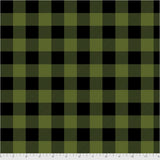 Tula Pink Check Yo'self - Pine Fresh Flannel - Yardage