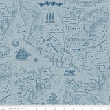 Independence Colonial Map in C17332-BLUE Yardage