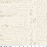 Independence Declaration in  C17334-CREAM Yardage