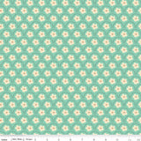 Southern Charm Peach Blossoms Mint C17441 Yardage