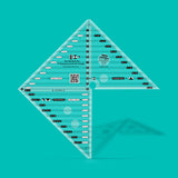 Creative Grids 6in Flying Geese 45 & 90 Degree Triangle Ruler