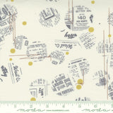 Celestial Moonbeam - News Dropping Dot Circle Newspaper - Yardage