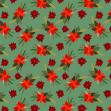 Christmas Hope - Sage - Christmas Pets Yardage