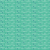 Cotton+Steel Basics - Freckles - Wonderful World - What A Wonderful World - Sea Of Green Yardage