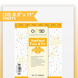 OESD Applique Fuse & Fix Sheets 20ct - 8.5"x11" Stabilizer
