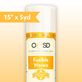 Fusible Woven White 15" x 5yd Stabilizer