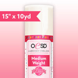 Medium Weight CutAway White 15" x 10yd Stabilizer