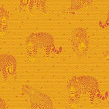 Tula Pink Daydreamer - Lil Jaguars Papaya - Yardage