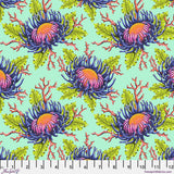 Tula Pink Friends & Anemones - Seafoam || Floral Reef Yardage