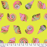 Tula Pink Lil Shelly - Seagrass || Floral Reef Yardage