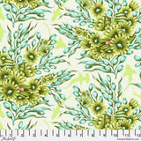 Tula Pink Shadow Sharks - Seagrass || Floral Reef Yardage
