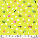 Tula Pink School Crossing - Seagrass || Floral Reef Yardage