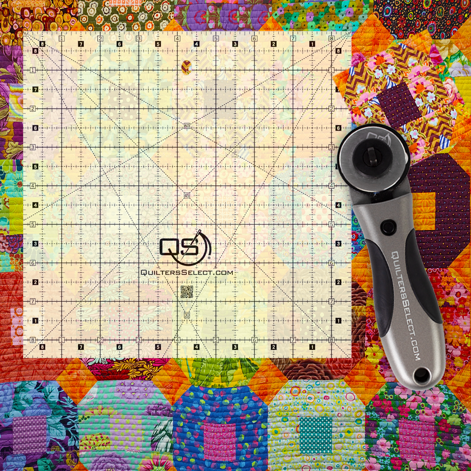 Quilters Select Square Quilting Rulers (1/2" #'s)