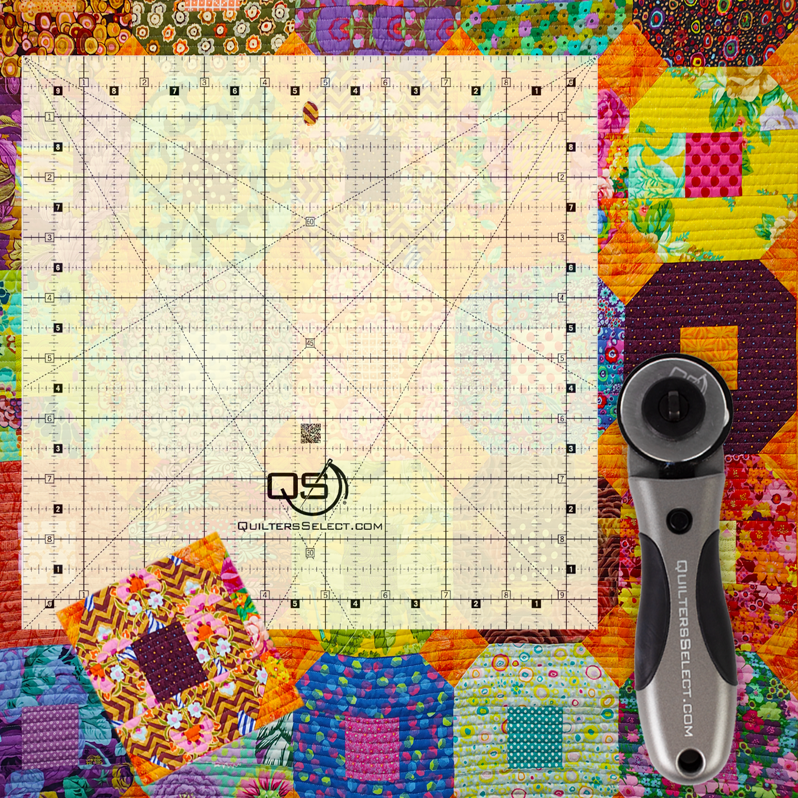 Quilters Select Square Quilting Rulers (1/2" #'s)