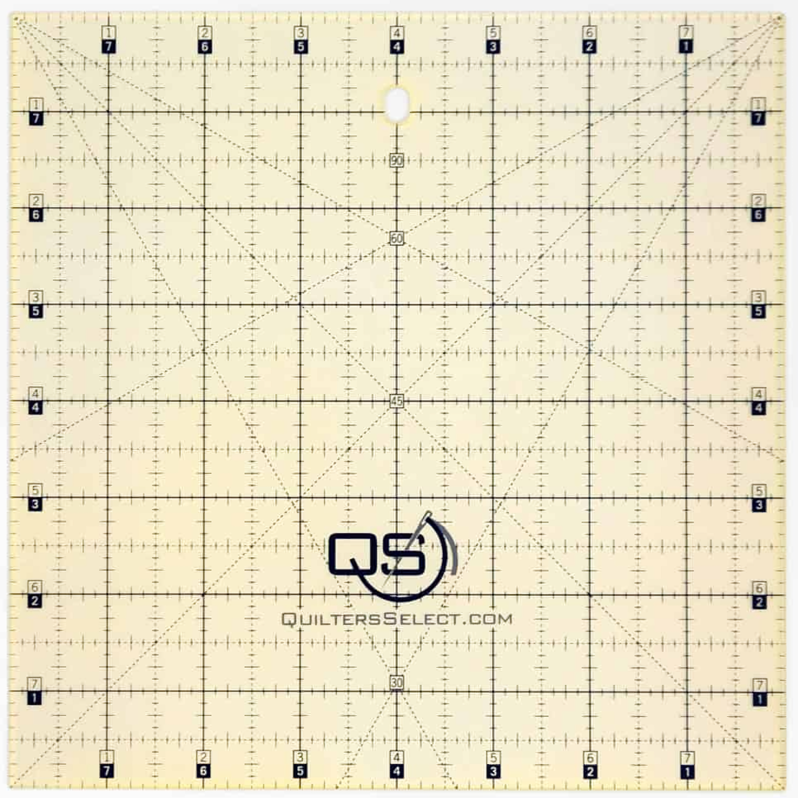Quilters Select Non-Slip Square Rulers (whole #'s)