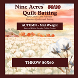 Nine Acres: 80/20 - Autumn - THROW Batting