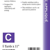 BABYLOCK FUSIBLE APPLIQUE STABILIZER 11 IN X 5 YD ROLL