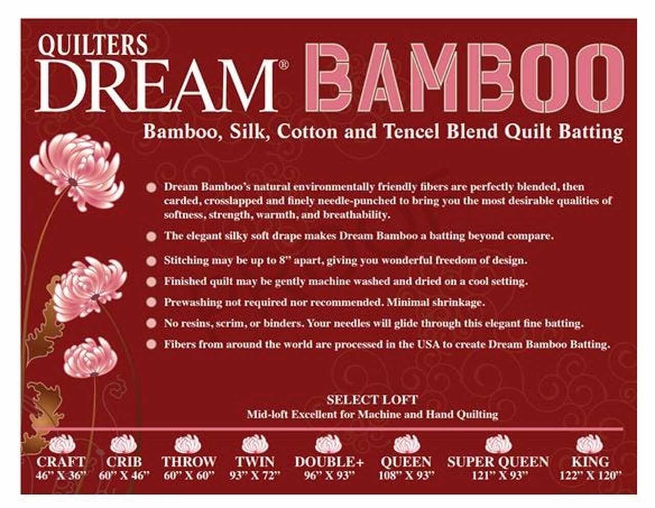 Quilters Dream: Bamboo Blend - Select: Mid-loft Batting