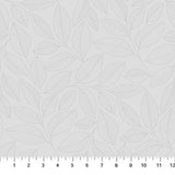 Simply Neutral 2  - Large Leaf Toss Gray - Yardage