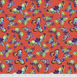 Tula Pink Daydreamer - Butterfly Kisses Papaya - Yardage