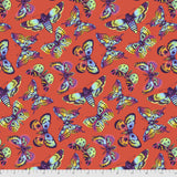 Tula Pink Daydreamer - Butterfly Kisses Papaya - Yardage